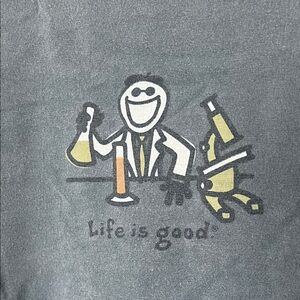 Life is Good scientist long sleeved shirt